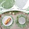 50 Pcs 14 Inch Disposable Placemats Eucalyptus Leaves Round Placemats Seasonal Paper Round Table Mats for Dining Decoration (Sage Green)